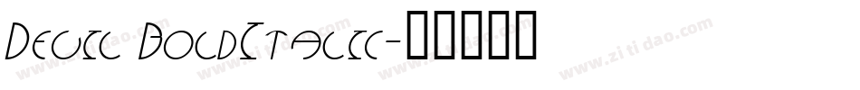 Devil BoldItalic字体转换